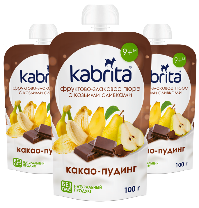 Пюре Kabrita® какао-пудинг 100 г 6 шт.  с 8 месяцев